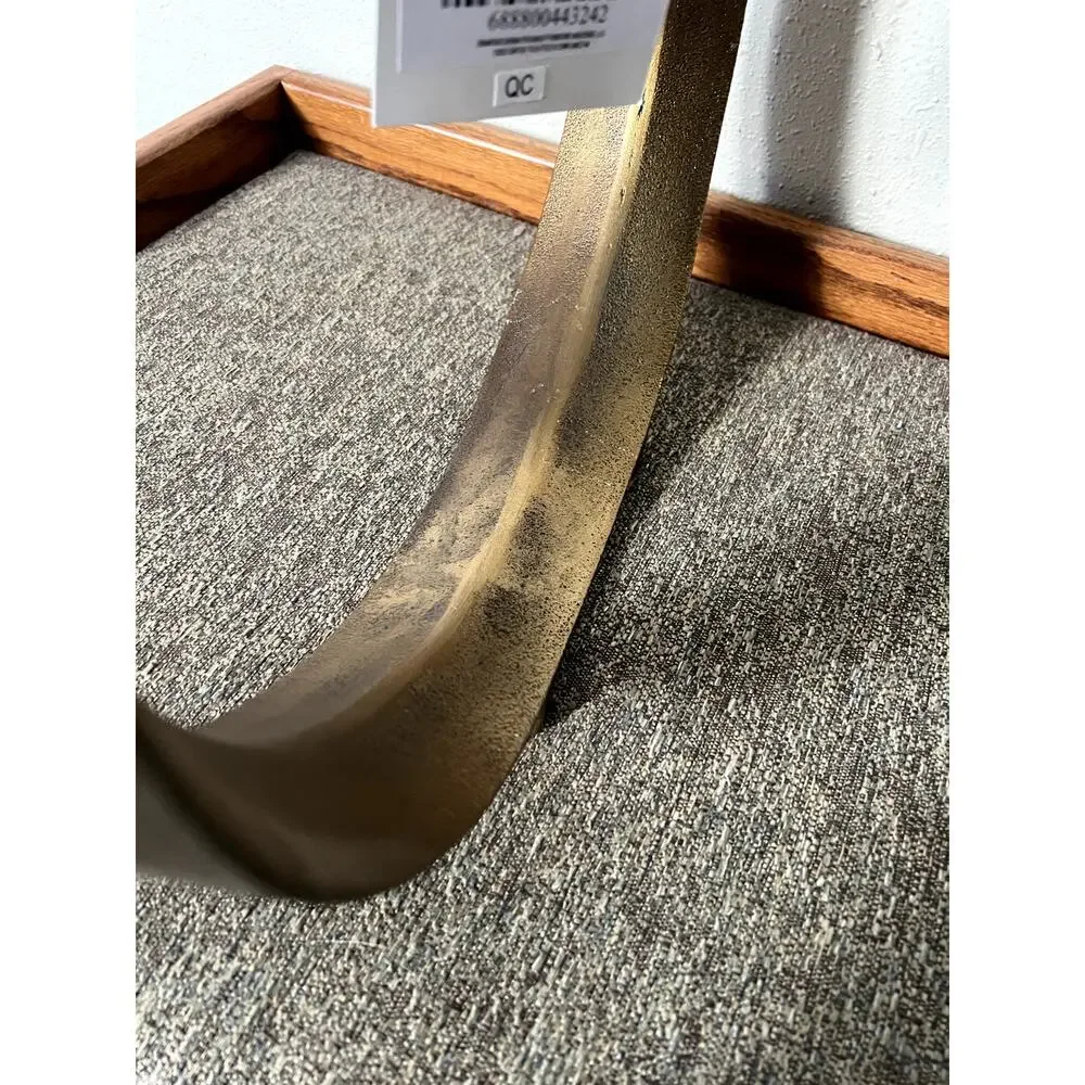 Ryandale Antique Brass-tone Modern Contemporary Design Sculpture 13